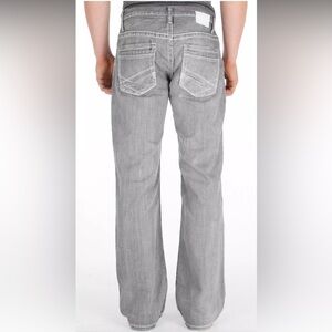 BKE™️ 'DEREK' Men's Size 38x31 Low Rise Gray Stretch  Bootcut Jeans